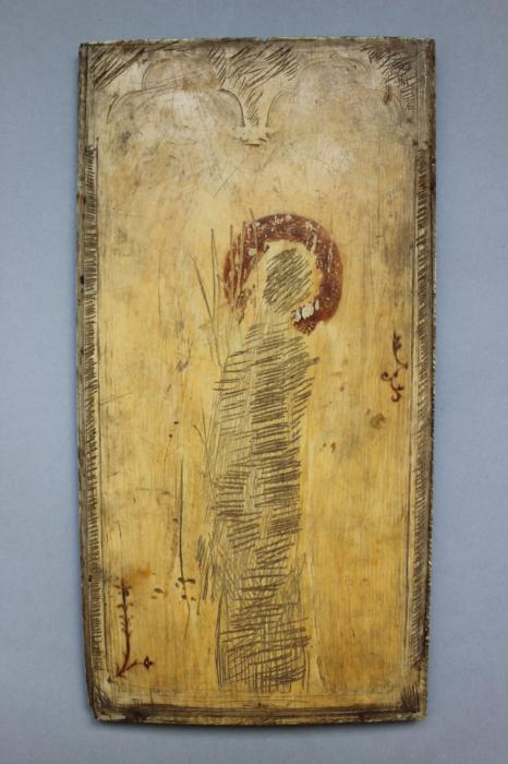 Panels, 2 registers, 1 arch across (Back, Flagellation panel)