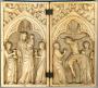 Diptych, 1 register, 1 arch across (plaquettes) (Front)