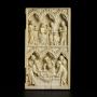 Wing, right (fragment of a diptych), 2 registers, 3 arches across (frise d'arcatures) (Front)