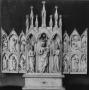 Gabled polyptych (tabernacle; colonnettes; frise d'arcatures) (Front)