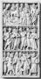 Wing, left (part of a diptych), 3 registers, bands of rosettes (décor de roses) (Front)