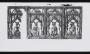 Openwork panel (part of a casket), 1 register, 2 arches across (plaque ajourées) (Front, panels as arranged on acquisition)