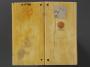 Diptych, 1 register, 1 arch across (plaquette) (Back)