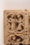 Lid (fragment of a casket), 2 registers, with quatrefoils (quatre-feuilles; coffret) (Front, detail)