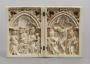Diptych, 1 register, 1 arch across (plaquettes) (Front)