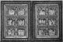 Openwork diptych, 3 registers, with arches (plaques ajourées; frise d'arcatures) (Front)