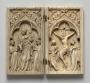 Diptych, 1 register, 1 arch across (plaquette) (Front)