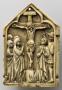 Gabled panel, 1 register, 1 arch across (fragment of a triptych) (Front)