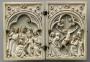 Wing, left (part of a diptych), 1 register, 1 arch across (plaquette) (Front)