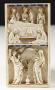 Diptych, 2 registers, bands of rosettes (décor de roses) (Wing, left)