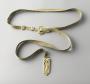 Belt with ivory buckle, pendant and stops (ceinture)