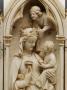 Gabled polyptych, with arches (tabernacle; colonnettes; frise d'arcatures) (Front, detail)