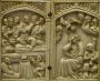 Diptych, 1 register, 1 arch across (plaquettes) (Front)