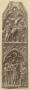 Gabled panel (centre panel; fragment of a triptych or polyptych), 2 registers, 1 arch across (Front)
