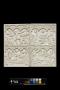 Set of writing tablets, 4 inner writing tablets and 2 outer covers, 2 registers, 3 arches across (tablettes à écrire; frise d'arcatures; plaquettes) (Booklet fully open)