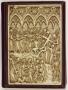 Diptych, 1 register, 4 arches across (frise d'arcatures); used as part of the binding of a book (Wing, right (front cover))