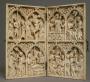 Diptych, 2 registers, 2 arches across (frise d'arcatures; colonnettes) (Front)