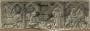 Front panel (fragment of a casket), 1 register, 6 arches across (coffret; frise d'arcatures) (Front)