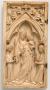 Wing, left (fragment of a diptych), 1 register, 1 arch across (plaquette) (Front)