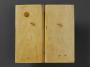 Diptych, 2 registers, bands of rosettes (décor de roses) (Back)