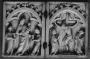Diptych, 1 register, 1 arch across (plaquettes) (Front)