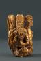 Fragment of a staff or crozier (?), 3 faces (Front)