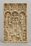 Panel (lid of a box), 1 register, 3 arches across (frise d'arcatures; plaquette) (Front)