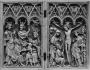 Diptych, 1 register, 3 arches across (plaquettes; frise d' arcatures) (Front)
