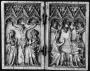 Diptych, 1 register, 3 arches across (frise d'arcatures; plaquettes) (Front)