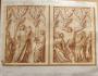 Diptych, 1 register, 3 arches across (frise d'arcatures; plaquettes) (Front)