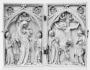 Diptych, 1 register, 1 arch across (plaquettes); so-called 'Mège Diptych' (Front)