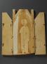 Gabled triptych, with arches (colonnettes) (Back, open)