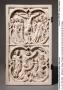 Diptych, 2 registers, with quatrefoils (quatre-feuilles) (Wing, left, front)
