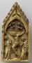 Gabled panel (fragment of a diptych or polyptych), 1 register, 1 arch across (Front)
