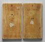 Diptych, 1 register, 1 arch across (plaquette) (Back)