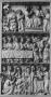 Diptych, 3 registers, bands of rosettes (décor de roses) (Front)