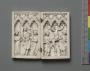 Diptych, 1 register, 3 arches across (plaquettes; frise d'arcatures) (Front (open))