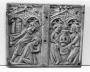 Panel (part of a casket; end), 1 register, 4 arches across (coffret; frise d'arcatures) (Front)
