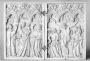 Diptych, 1 register, 3 arches across (frise d'arcatures; plaquettes) (Front)