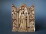 Gabled triptych, 2 registers, 1 arch across (Front, open)