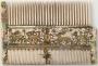Painted comb (peigne double) (Side 1)