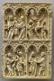 Wing, left (part of a diptych), 2 registers, 4 arches across (frise d'arcatures; colonnettes) (Front)
