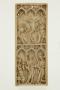 Panel (writing tablet?), 2 registers, 3 arches cross (plaquette; frise d'arcatures; tablette à écrire) (Front)