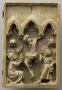 Wing, right (fragment of a diptych), 1 register, 3 arches across (plaquette; frise d'arcatures) (Front)