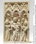 Wing, left (fragment of a diptych), 1 register, 3 arches across (plaquette; frise d'arcatures) (Front)