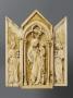 Gabled triptych, 1 register (colonnettes) (Front (open))