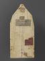 Gabled centre panel, bands of rosettes (fragment of polyptych or tabernacle; décor de roses; colonnettes) (Back)