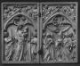 Diptych, 1 register, 1 arch across (plaquettes) (Front)