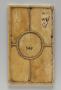 Writing tablet or lid of a weights and scale box, 1 register, 3 arches across (frise d'arcatures; plaquette; tablette à écrire) (Back)