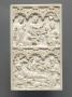 Set of writing tablets, 4 inner writing tablets and 2 outer covers, 2 registers, 3 arches across (tablettes à écrire; frise d'arcatures; plaquettes) (Front cover)